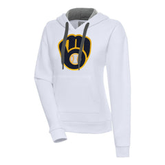 Milwaukee Brewers Antigua Women's Victory Pullover Hoodie - MLB Hoodies