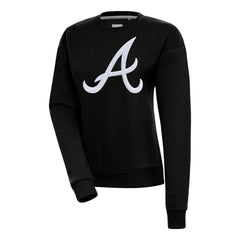 Atlanta Braves Antigua Women's Victory Chenille Pullover Sweatshirt - MLB Pullover