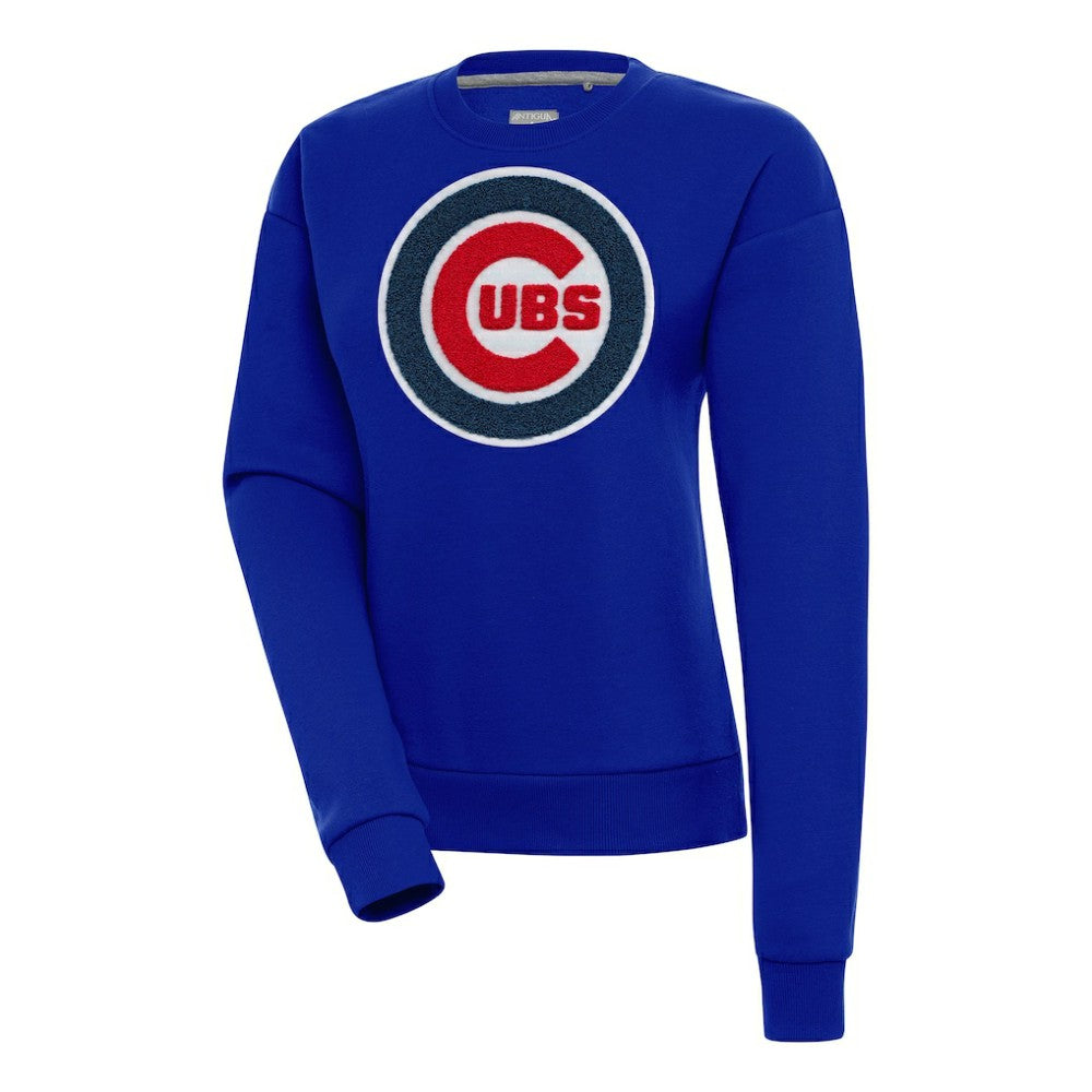 Chicago Cubs Antigua Women's Victory Chenille Pullover Sweatshirt - MLB Pullover