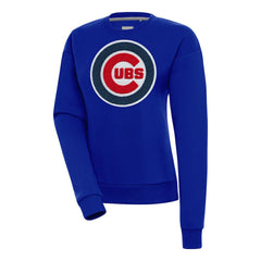 Chicago Cubs Antigua Women's Victory Chenille Pullover Sweatshirt - MLB Pullover