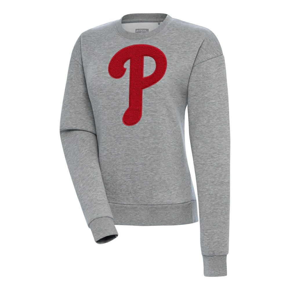 Philadelphia Phillies Antigua Women's Victory Chenille Pullover Sweatshirt - MLB Pullover