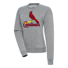 St. Louis Cardinals Antigua Women's Victory Chenille Pullover Sweatshirt - MLB Pullover