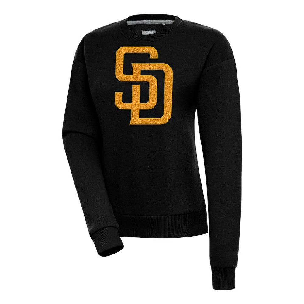 San Diego Padres Antigua Women's Victory Chenille Pullover Sweatshirt - MLB Pullover