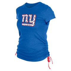 New York Giants Women's Ruched Side T-Shirt | NFL Near me
