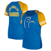 Los Angeles Chargers Women's Lace-Up Raglan T-Shirt | NFL Near me