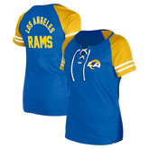 Los Angeles Rams Women's Lace-Up Raglan T-Shirt | NFL US