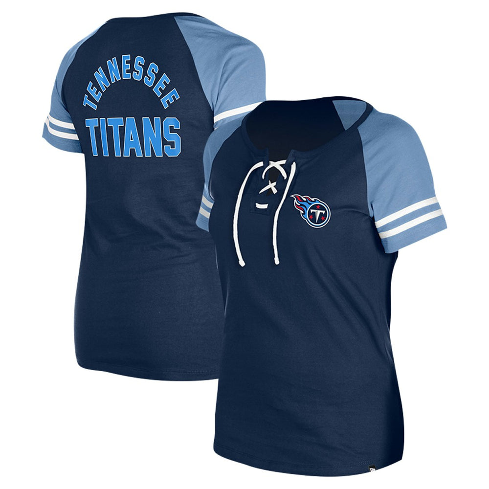 Tennessee Titans Women's Lace-Up Raglan T-Shirt | NFL New