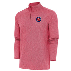 Chicago Cubs Antigua Hunk Quarter-Zip Pullover Top - MLB Pullover