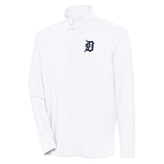 Detroit Tigers Antigua Hunk Quarter-Zip Pullover Top - MLB Pullover