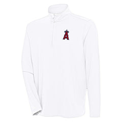 Los Angeles Angels Antigua Hunk Quarter-Zip Pullover Top - MLB Pullover