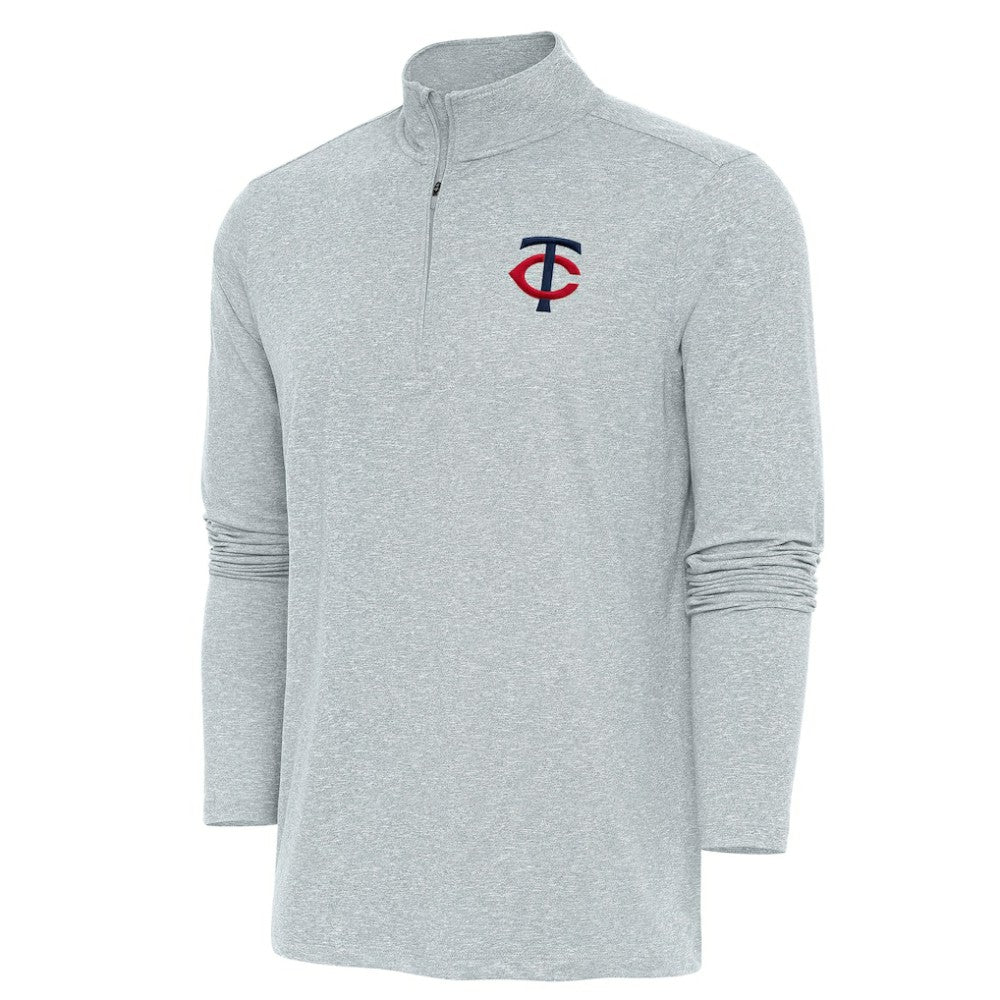 Minnesota Twins Antigua Hunk Quarter-Zip Pullover Top - MLB Pullover