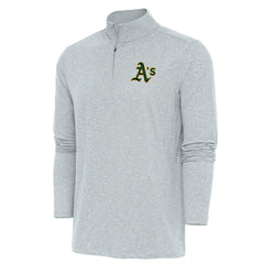 Athletics Antigua Hunk Quarter-Zip Pullover Top - MLB Pullover