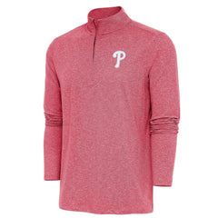 Philadelphia Phillies Antigua Hunk Quarter-Zip Pullover Top - MLB Pullover