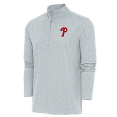 Philadelphia Phillies Antigua Hunk Quarter-Zip Pullover Top - MLB Pullover