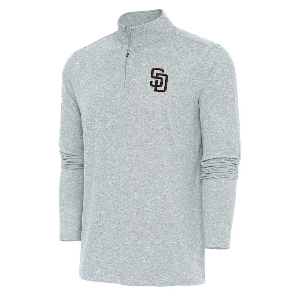 San Diego Padres Antigua Hunk Quarter-Zip Pullover Top - MLB Pullover