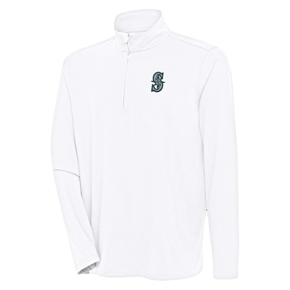 Seattle Mariners Antigua Hunk Quarter-Zip Pullover Top - MLB Pullover