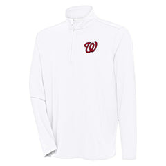 Washington Nationals Antigua Hunk Quarter-Zip Pullover Top - MLB Pullover