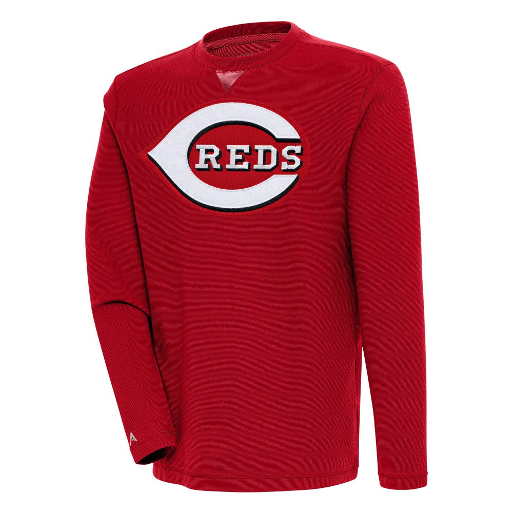 Cincinnati Reds Antigua Flier Bunker Pullover Sweatshirt - MLB Pullover