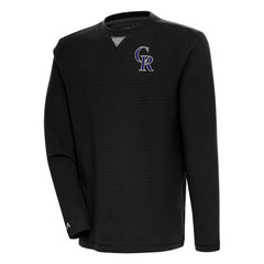 Colorado Rockies Antigua Flier Bunker Pullover Sweatshirt - MLB Pullover