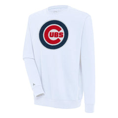 Chicago Cubs Antigua Victory Crewneck Chenille Pullover Sweatshirt - MLB Pullover