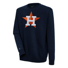 Houston Astros Antigua Victory Crewneck Chenille Pullover Sweatshirt - MLB Pullover