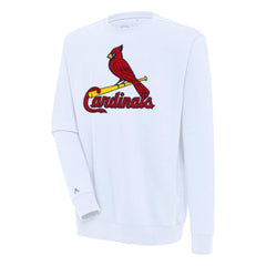 St. Louis Cardinals Antigua Victory Crewneck Chenille Pullover Sweatshirt - MLB Pullover