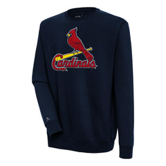 St. Louis Cardinals Antigua Victory Crewneck Chenille Pullover Sweatshirt - MLB Pullover