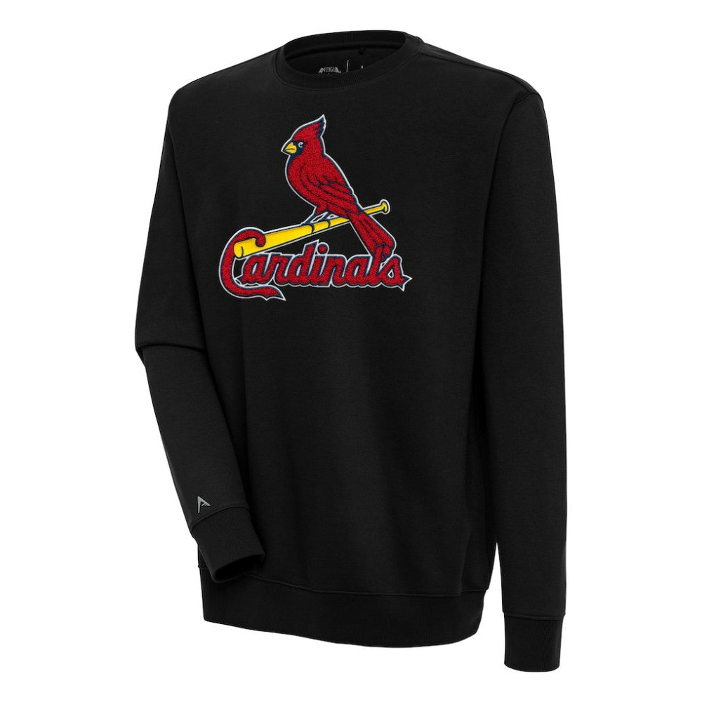 St. Louis Cardinals Antigua Victory Crewneck Chenille Pullover Sweatshirt - MLB Pullover