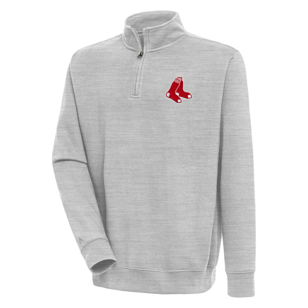 Boston Red Sox Antigua Victory Quarter-Zip Pullover Top - MLB Pullover