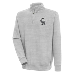 Colorado Rockies Antigua Victory Quarter-Zip Pullover Top - MLB Pullover
