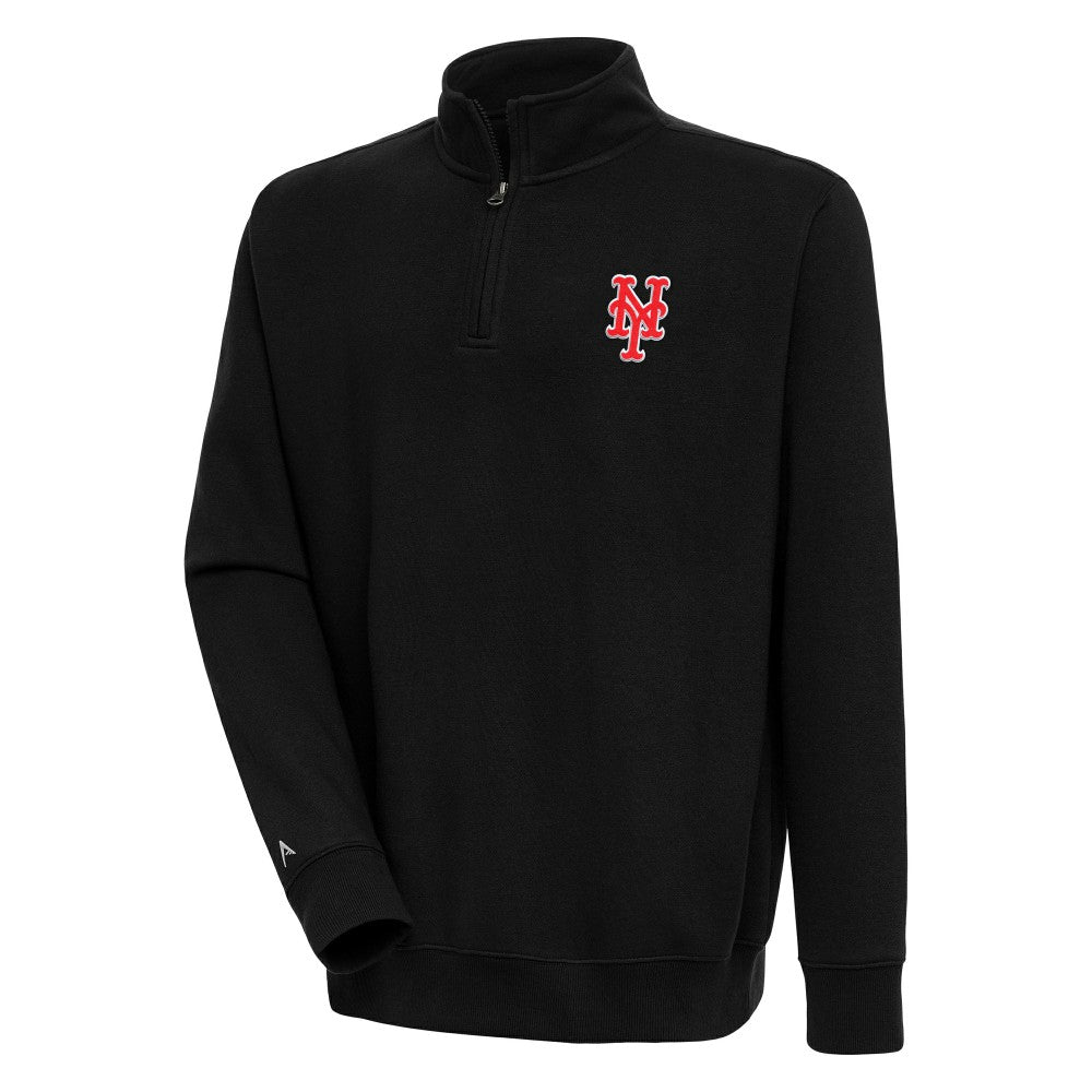 New York Mets Antigua Victory Quarter-Zip Pullover Top - MLB Pullover