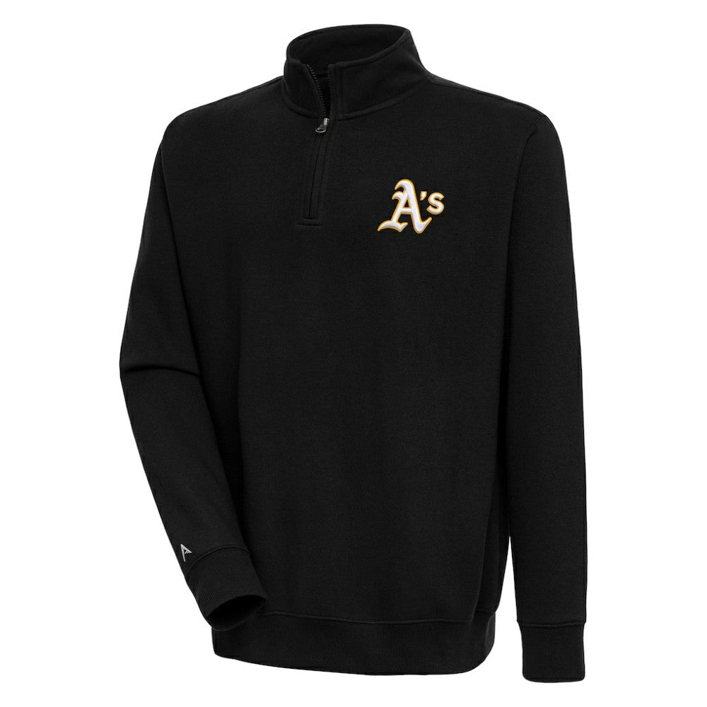 Athletics Antigua Victory Quarter-Zip Pullover Top - MLB Pullover