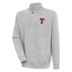 Texas Rangers Antigua Victory Quarter-Zip Pullover Top - MLB Pullover
