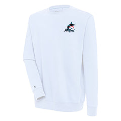 Miami Marlins Antigua Victory Pullover Sweatshirt - MLB Pullover