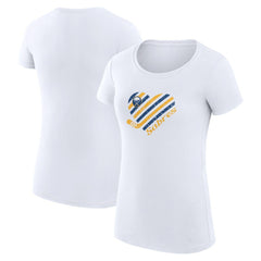 Buffalo Sabres G-III 4Her by Carl Banks Women's Super-Slim Fit Lightweight Heart T-Shirt - NHL T-shirts