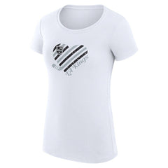 Los Angeles Kings G-III 4Her by Carl Banks Women's Super-Slim Fit Lightweight Heart T-Shirt - NHL T-shirts