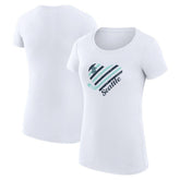 Seattle Kraken G-III 4Her by Carl Banks Women's Super-Slim Fit Lightweight Heart T-Shirt - NHL T-shirts