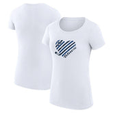 St. Louis Blues G-III 4Her by Carl Banks Women's Super-Slim Fit Lightweight Heart T-Shirt - NHL T-shirts