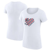 Washington Capitals G-III 4Her by Carl Banks Women's Super-Slim Fit Lightweight Heart T-Shirt - NHL T-shirts