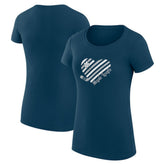 Toronto Maple Leafs G-III 4Her by Carl Banks Women's Super-Slim Fit Lightweight Heart T-Shirt - NHL T-shirts