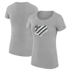 Los Angeles Kings G-III 4Her by Carl Banks Women's Super-Slim Fit Lightweight Heart T-Shirt - NHL T-shirts