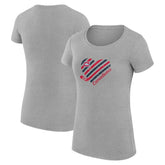 Montreal Canadiens G-III 4Her by Carl Banks Women's Super-Slim Fit Lightweight Heart T-Shirt - NHL T-shirts