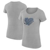 St. Louis Blues G-III 4Her by Carl Banks Women's Super-Slim Fit Lightweight Heart T-Shirt - NHL T-shirts