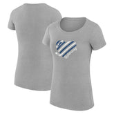 Tampa Bay Lightning G-III 4Her by Carl Banks Women's Super-Slim Fit Lightweight Heart T-Shirt - NHL T-shirts