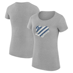 Tampa Bay Lightning G-III 4Her by Carl Banks Women's Super-Slim Fit Lightweight Heart T-Shirt - NHL T-shirts