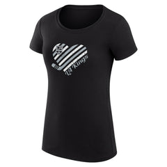 Los Angeles Kings G-III 4Her by Carl Banks Women's Super-Slim Fit Lightweight Heart T-Shirt - NHL T-shirts