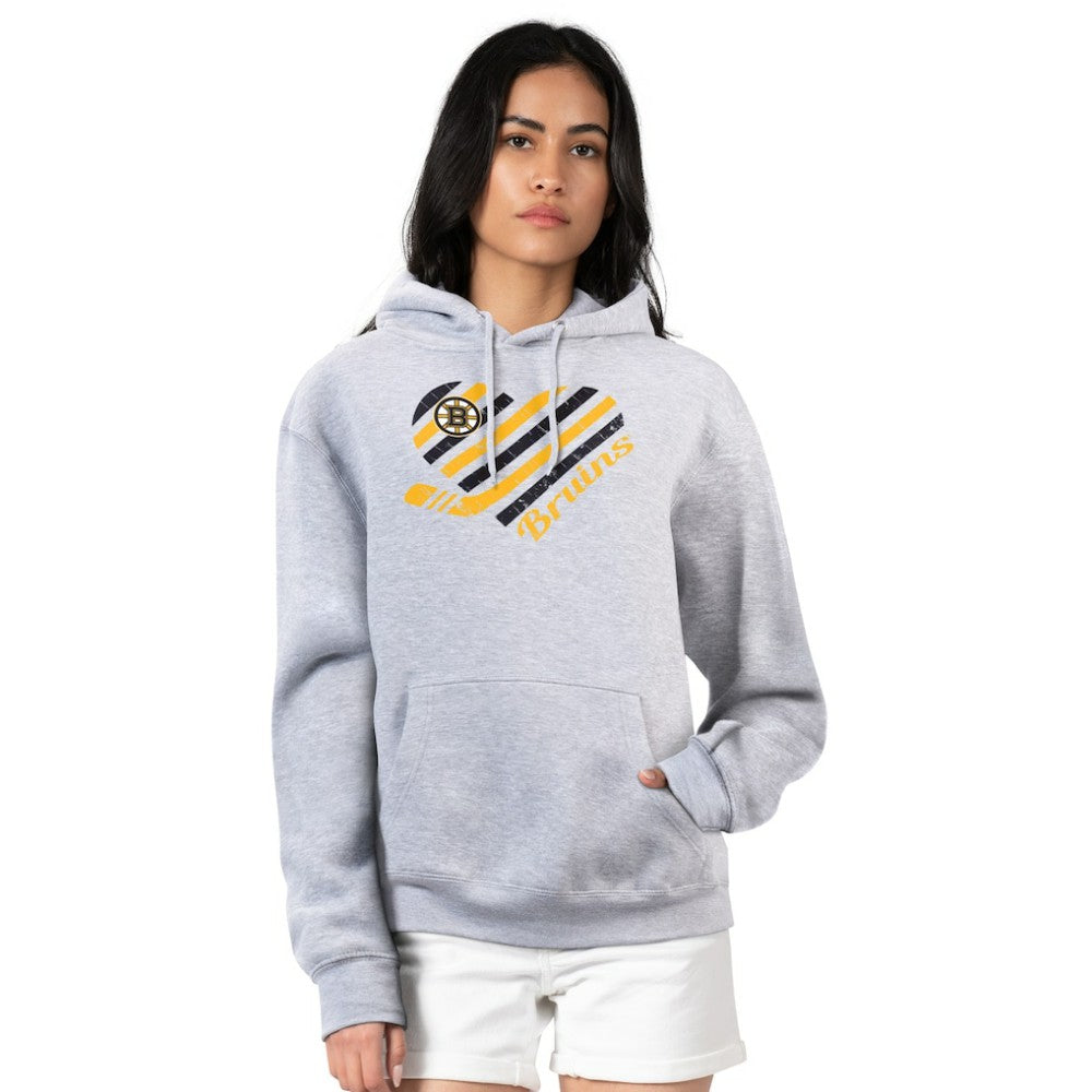 Boston Bruins G-III 4Her by Carl Banks Women's Heart Pullover Hoodie - NHL Hoodies