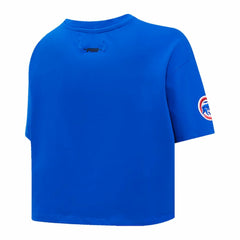 Chicago Cubs Pro Standard Women's Painted Sky Boxy Cropped T-Shirt - MLB T-shirts