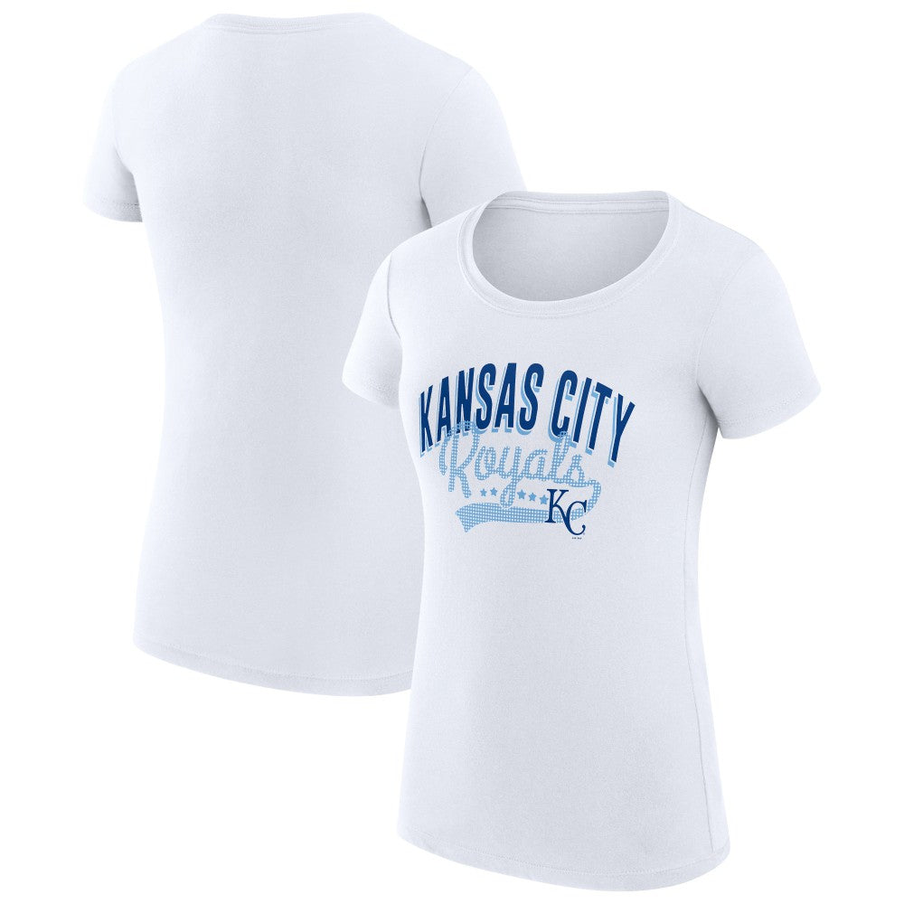 Kansas City Royals G-III 4Her by Carl Banks Women's Super-Slim Fit Lightweight Filigree Team T-Shirt - MLB T-shirts