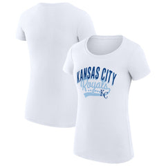 Kansas City Royals G-III 4Her by Carl Banks Women's Super-Slim Fit Lightweight Filigree Team T-Shirt - MLB T-shirts
